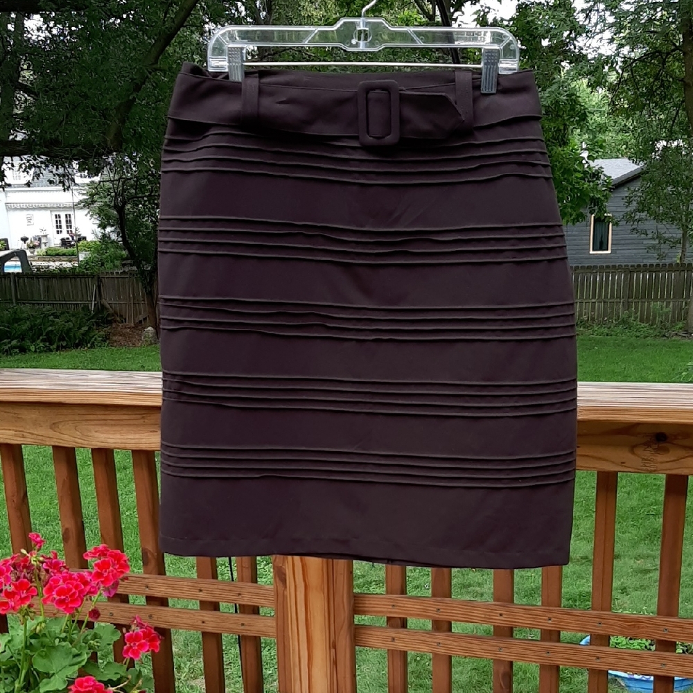 Dressbarn Chocolate Brown Pencil Skirt Sz 14 NWOT